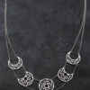 Sterling Silver Moon Phases Necklace