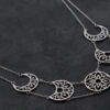 Sterling Silver Moon Phases Necklace