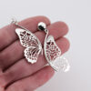Sterling Silver Butterfly Heart Wing Earrings