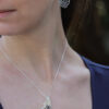 Silver & Gold Heart Butterfly Necklace