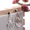 Sterling Silver Butterfly Wing Earrings