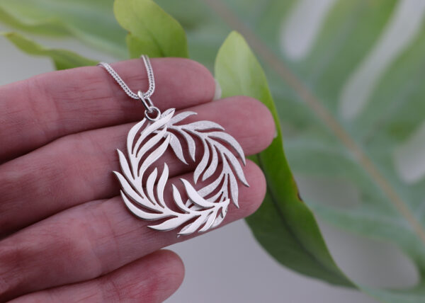 Sterling Silver Fern Leaf Pendant