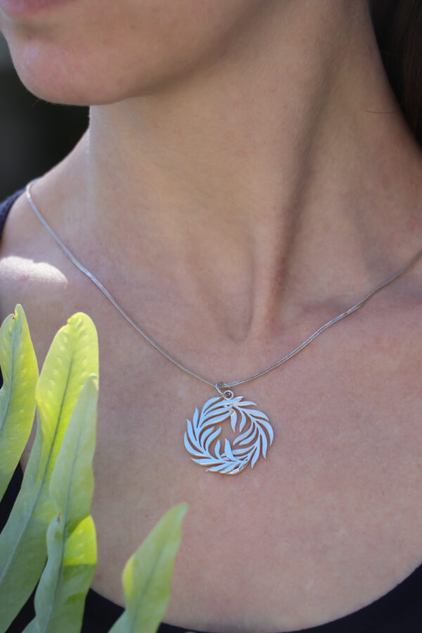 Sterling Silver Fern Leaf Pendant