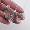 Sterling Silver Ginkgo Leaf Statement Pendant