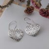 Sterling Silver Puffy Heart Earrings