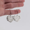 Sterling Silver Puffy Heart Earrings