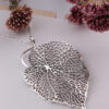 Sterling Silver Skeleton Leaf Pendant Necklaces Sterling Silver Skeleton Leaf Pendant