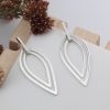 Sterling Silver Petal Dangle Earrings