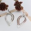 Sterling Silver Petal Dangle Earrings