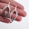 Sterling Silver Petal Dangle Earrings