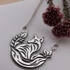 Sterling Silver Layered Fox Pendant
