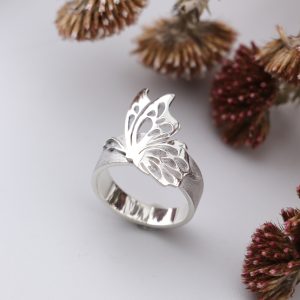 Sterling Silver Butterfly Ring