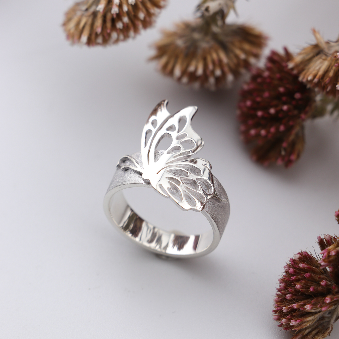 Sterling Silver Butterfly Ring