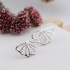 Ginkgo Leaf Stud Earrings