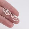 Ginkgo Leaf Stud Earrings
