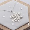 Sterling Silver Snowflake Pendant