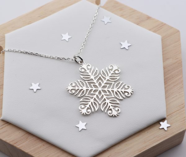 Sterling Silver Snowflake Pendant