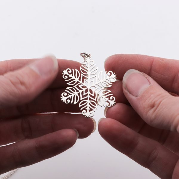 Sterling Silver Snowflake Pendant