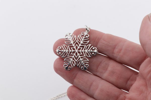Sterling Silver Snowflake Pendant