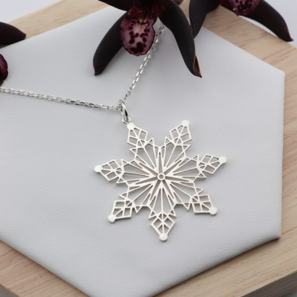 Sterling Silver Snowflake Pendant