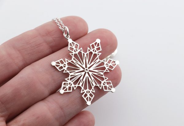 Sterling Silver Snowflake Pendant