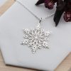 Handmade Sterling Silver Snowflake Pendant