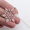 Handmade Sterling Silver Snowflake Pendant