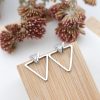 Triangle Lab Diamond Earrings