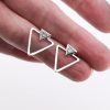 Triangle Lab Diamond Earrings