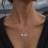 Fourth Wing Dragon Pendant – Handmade, Sterling Silver