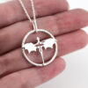 Fourth Wing Dragon Pendant – Handmade, Sterling Silver